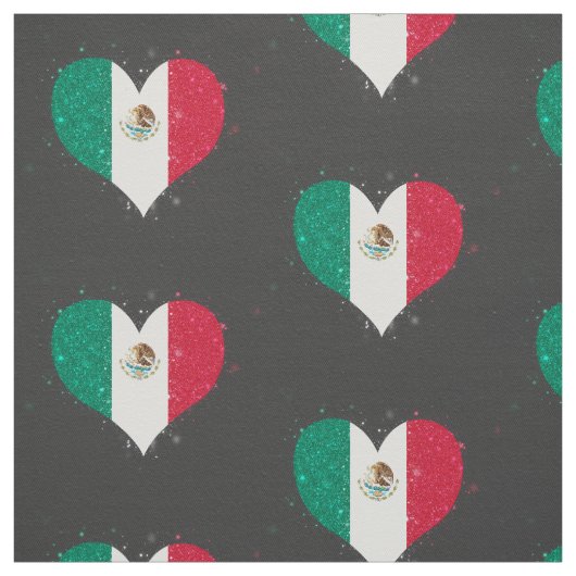 Mexico vlag Shining Unique Stof (Swatch)