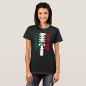 Mexico Vlag Skelet Patriottisch Mexico 1 T-shirt (Voorkant volledig)