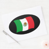 Mexico Vlag Sticker (Envelop)