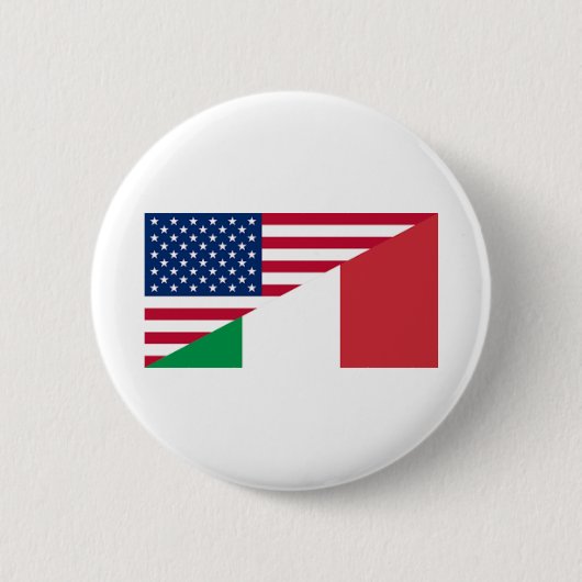 Mexico Vlag van de VS Ronde Button 5,7 Cm (Voorkant)