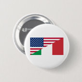 Mexico Vlag van de VS Ronde Button 5,7 Cm (Voorkant /achterkant)
