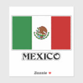 Mexico, vlag van Mexico, Sticker (Vel)
