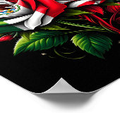 Mexico Vlag Verenigde Staten Mexicaanse Vlag Ameri Poster (Hoek)