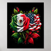 Mexico Vlag Verenigde Staten Mexicaanse Vlag Ameri Poster (Voorkant)