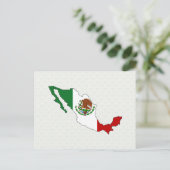 Mexico-vlag — volledige grootte briefkaart (Staand voorkant)