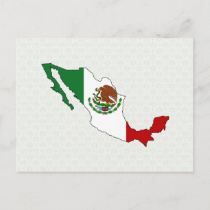 Mexico-vlag — volledige grootte briefkaart