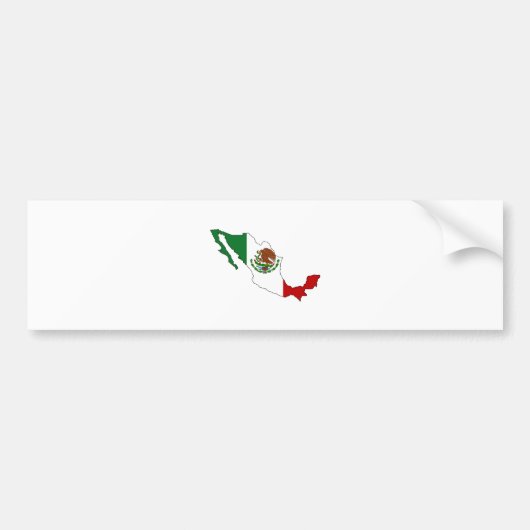 Mexico-vlag — volledige grootte bumpersticker (Voorkant)
