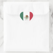 Mexico Vlag Wapen Typografie Grafisch Hart Sticker (Tas)