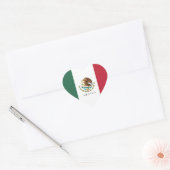Mexico Vlag Wapen Typografie Grafisch Hart Sticker (Envelop)