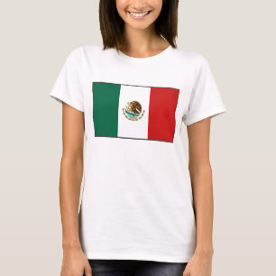 Mexico vlag x kaart T-Shirt