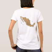 Mexico vlag x kaart T-Shirt (Achterkant)