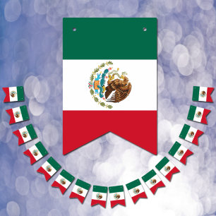 Mexico Vlaggen, Mexicaanse Vlag Feest / Bruiloft Vlaggetjes