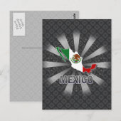 Mexico-vlaggenkaart 2.0 briefkaart (Voorkant / Achterkant)