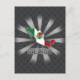 Mexico-vlaggenkaart 2.0 briefkaart