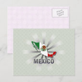 Mexico-vlaggenkaart 2.0 briefkaart (Voorkant / Achterkant)