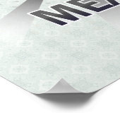 Mexico-vlaggenkaart 2.0 poster (Hoek)