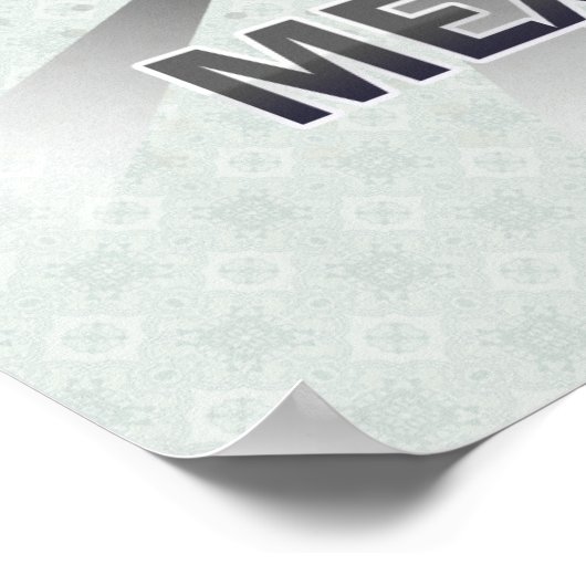 Mexico-vlaggenkaart 2.0 poster (Hoek)