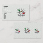 Mexico-vlaggenkaart 2.0 visitekaartje (Voorkant / Achterkant)