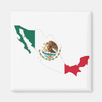 Mexico-vlaggenkaart Magneet