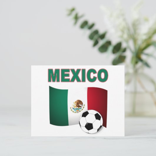 Mexico-Voetbal 0535 Briefkaart (Staand voorkant)