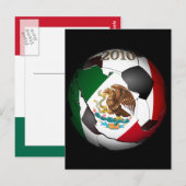 Mexico-Voetbal 2010 Briefkaart (Voorkant / Achterkant)