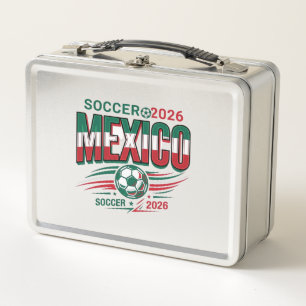 Mexico Voetbal 2026 Voetbal Vet Land Typografie