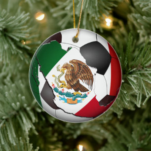 Mexico Voetbal Bal Sportartikelen Keramisch Ornament