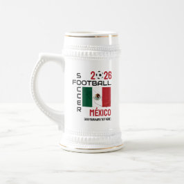 MEXICO Voetbal Football Custom 2026 ELK JAAR Bierpul