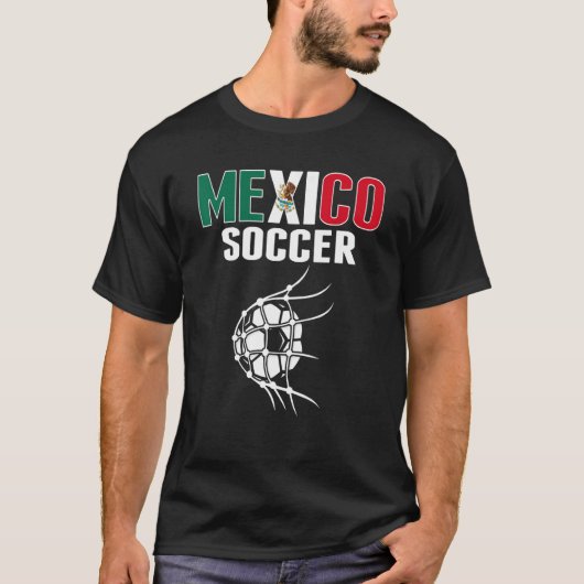 mexico Voetbal in net doel mexico Football s T-shirt (Voorkant)