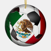 Mexico-Voetbal Keramisch Ornament (Voorkant)