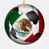 Mexico-Voetbal Keramisch Ornament (Achterkant)
