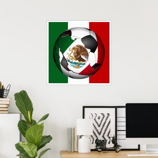 Mexico-Voetbal Poster (Thuiskantoor)