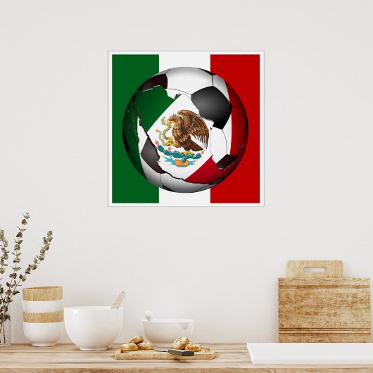 Mexico-Voetbal Poster (Keuken)