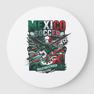Mexico Voetbal Skelet Aanvaller Naties Premium Sp Grote Klok