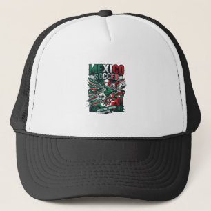 Mexico Voetbal Skelet Aanvaller Naties Premium Sp Trucker Pet