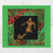 MEXICO VOETBAL SPARKLING WIJNETIKET (Enkel label)