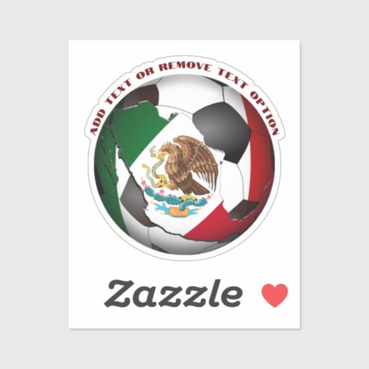 Mexico Voetbal Sport Sticker (Vel)