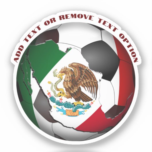 Mexico Voetbal Sport Sticker (Voorkant)