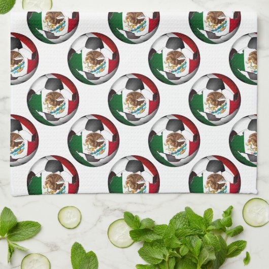 Mexico-Voetbal Theedoek (Gevouwen)