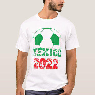 Mexico Voetbal vlag 2022 - Mexicaans Football L T-shirt