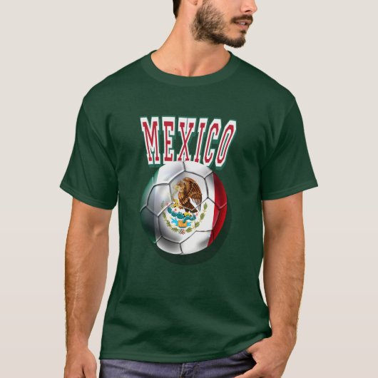 Mexico-voetbal vlag van mexico futbol shirt (Voorkant)