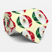 Mexico-voetbal - Vlag van Mexico-stropdas Stropdas (Opgerold)