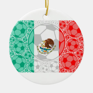Mexico-voetballen Keramisch Ornament