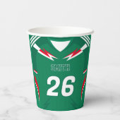 Mexico Voetbalshirt Aangepaste Naam Nummer Beker (Achterkant)