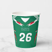 Mexico Voetbalshirt Aangepaste Naam Nummer Beker (Voorkant)