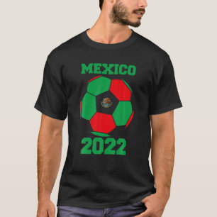 Mexico-voetbalteam 2022 - Voetbal met Mexicaans T-shirt
