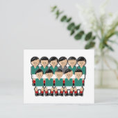 Mexico voetbalteam.ai briefkaart (Staand voorkant)