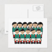 Mexico voetbalteam.ai briefkaart (Voorkant / Achterkant)