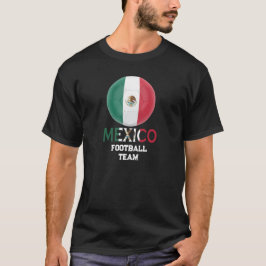 Mexico Voetbalteam Atletische Vlag Voetbal T-shirt