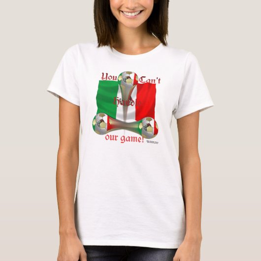 Mexico-voetbalwedstrijd op de zeepriem t-shirt (Voorkant)